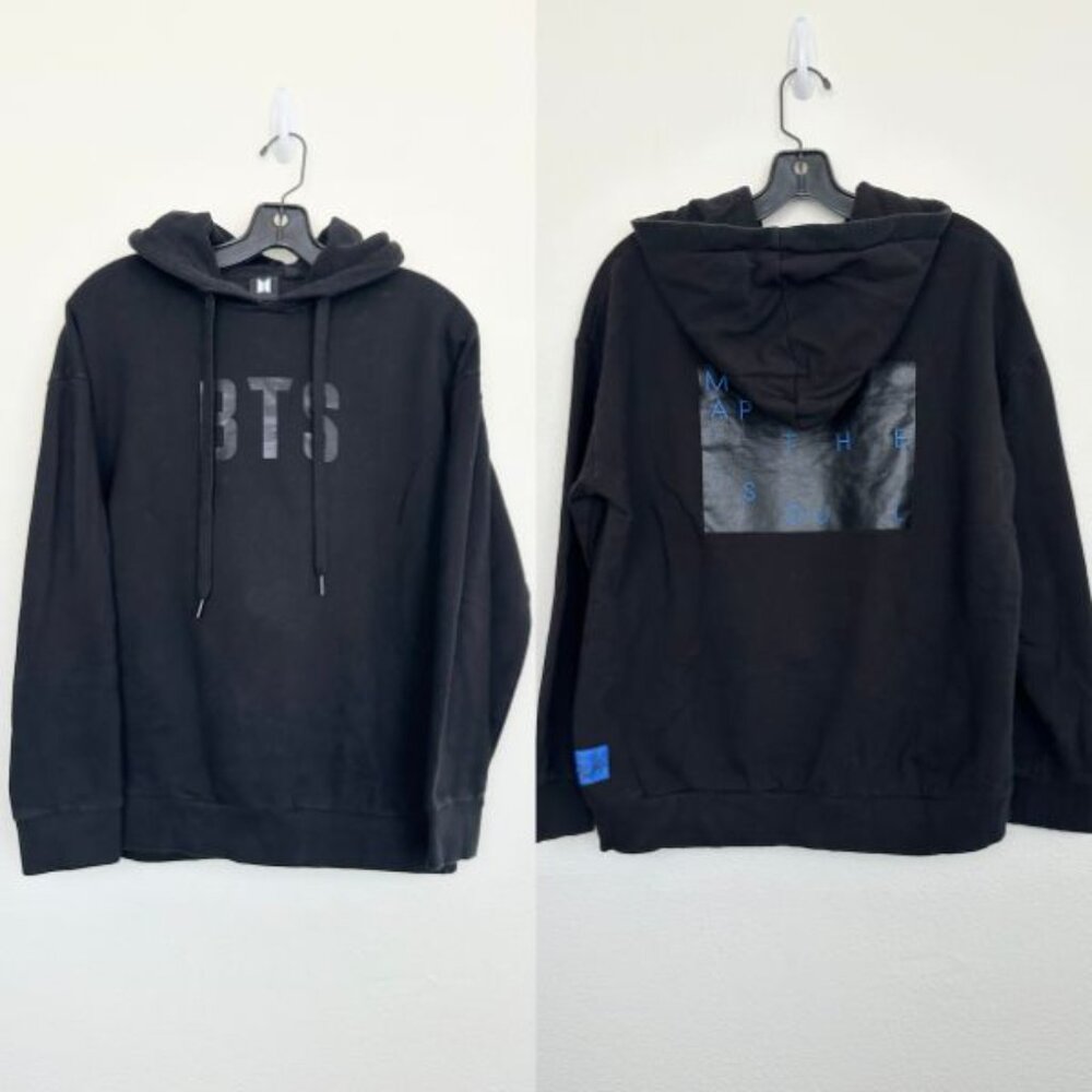 BTS Map of the Soul Tour Version 2 Black Hoodie Size Medium Unisex Comfort